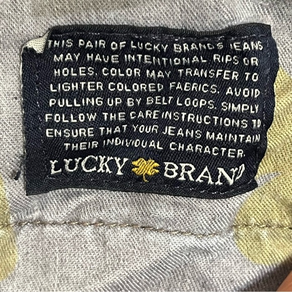 Lucky Brand Lola Boot Women's 2/26 LONG Ankle Dark Wash Blue Denim Bootcut Jeans - Picture 11 of 15